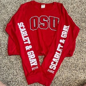 Pink OSU Cropped top